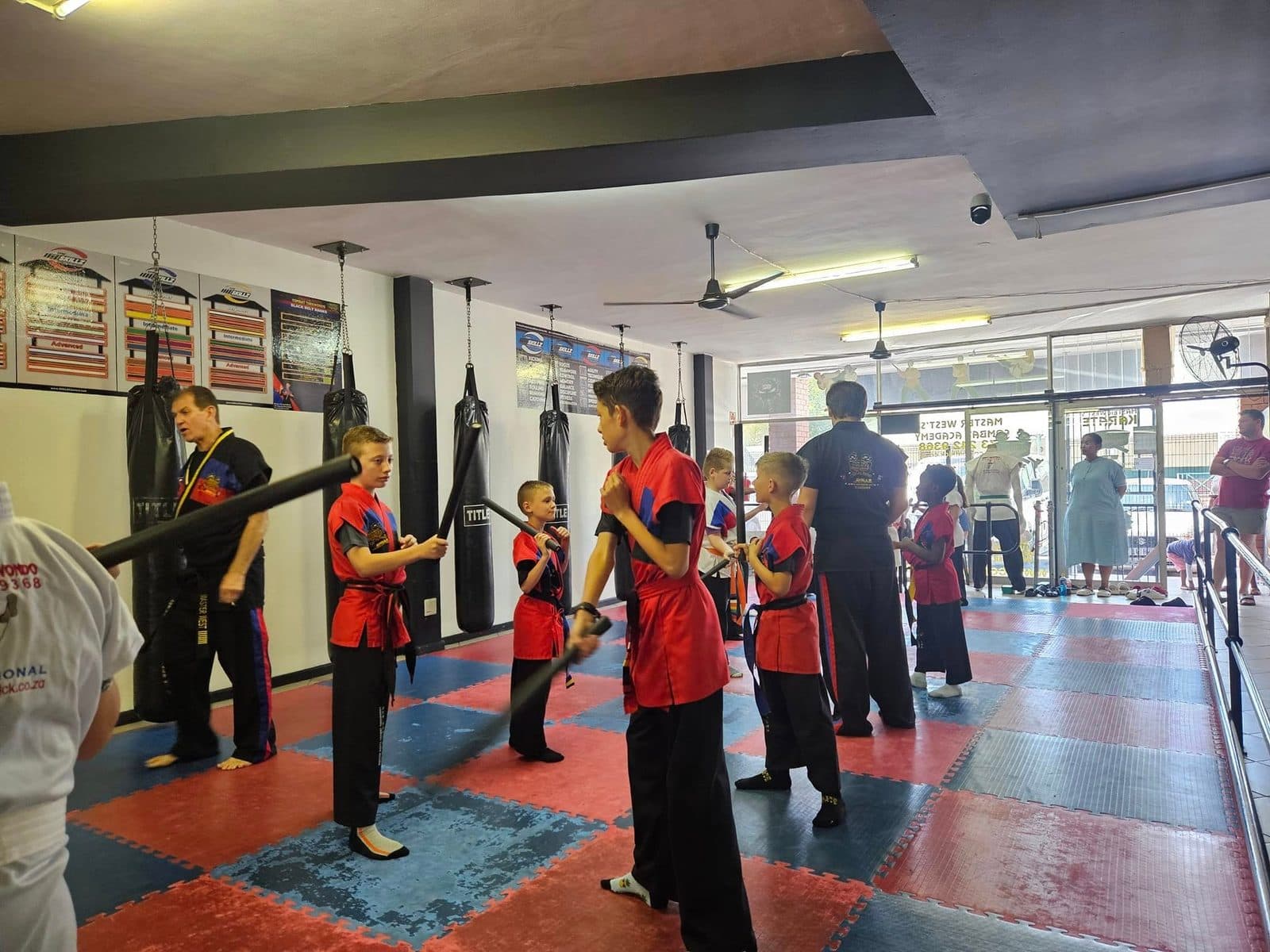 A class at Master Wests Karate