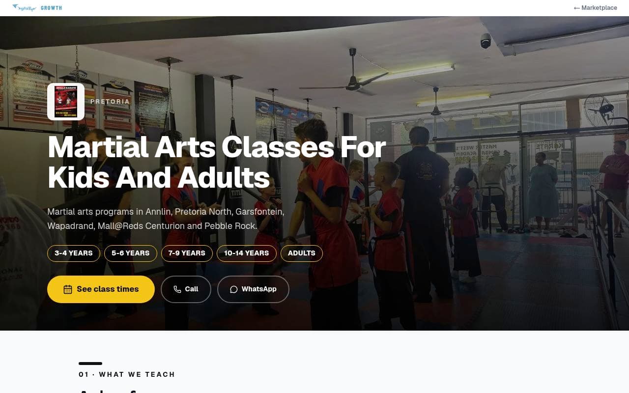 The Master Wests Karate page